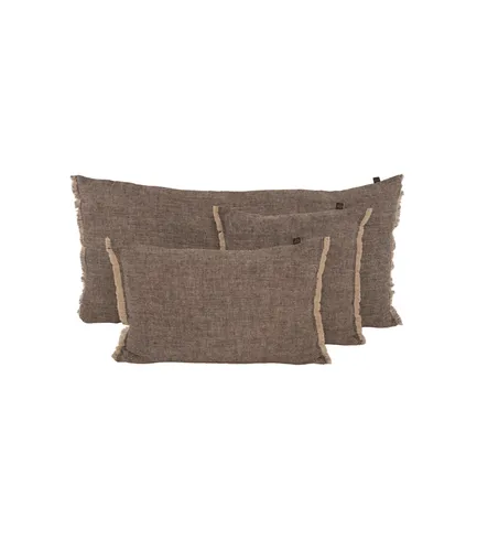 ALMOHADON CUBA LINO en Marrón - Textiles, Uruguay | Masinfinito Casa