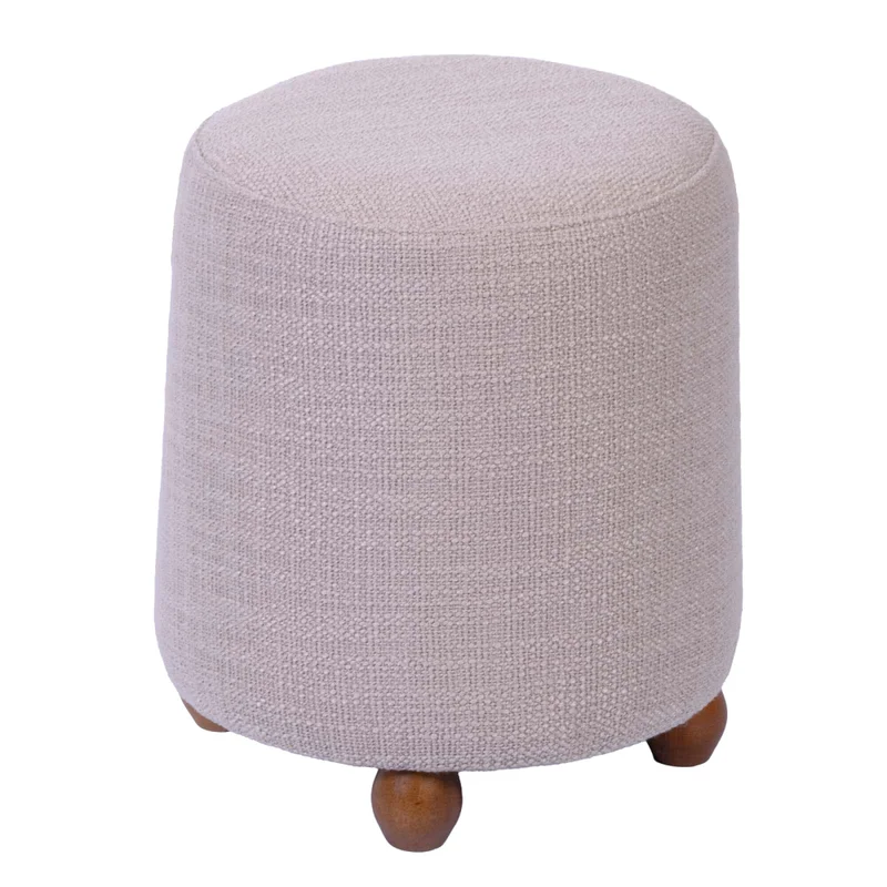 Puff Tela-y-madera Natural-beige Nox Beige en Beige - Sillones y sofás, Uruguay | Divino, vista 6