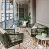 Set Inti de sofá 2 plazas y 2 butacas de cuerda verde FSC 100% en Verde - Sillones y sofás, Uruguay | Kavehome, vista 2 de 8