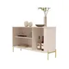 Buffet Aparador 3 Puertas Mdp Con Patas Metalicas en OFF WHITE / DORADO - Aparadores y recibidores, Uruguay | Soy Hogar, vista 7 de 10