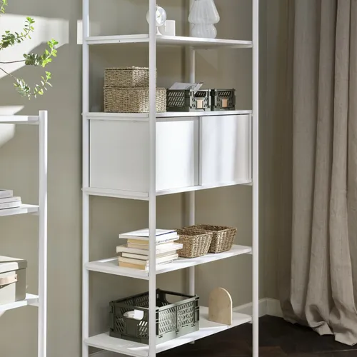 Estantería LINDVED 6 estantes blancos en Blanco - Bibliotecas, Uruguay | JYSK
