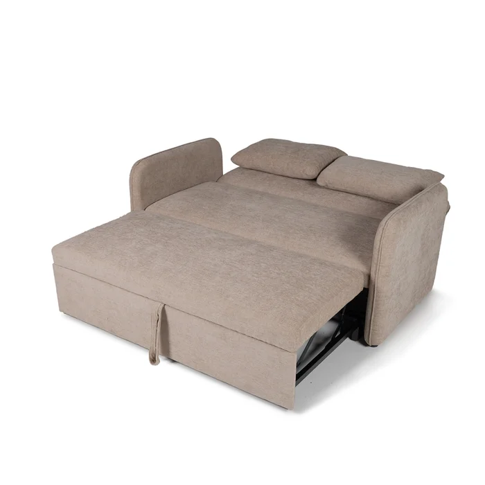 Sofá Cama Spazio - Tela Microfibra - 130 (Beige) en Beige - Sillones y sofás, Uruguay | Nyr, vista 2