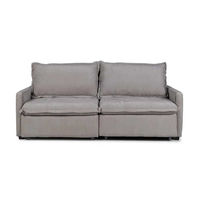 Sofá Cama Oliver - Tela Microfibra - 12074 (Ceniza) en Gris - Sillones y sofás, Uruguay | Nyr, vista 4