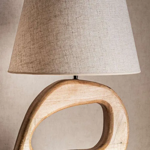 LAMPARA ACACIA IRREGULAR en Madera natural - Lámparas de mesa, Uruguay | La Iberica
