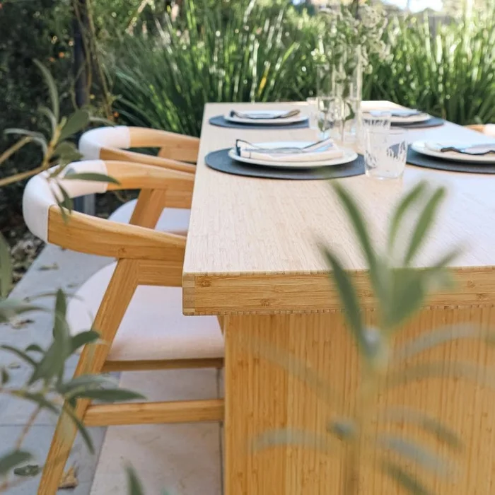 Mesa de Comedor Amalfi en Madera natural - Muebles, Uruguay | Uruguay Bamboo, vista 5