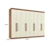 Ropero Placares Master Vip 8 Puertas 8 Estantes Con Espejo en JATOBA ARENA - Butacas, banquetas y puffs, Uruguay | Soy Hogar, vista 5 de 8