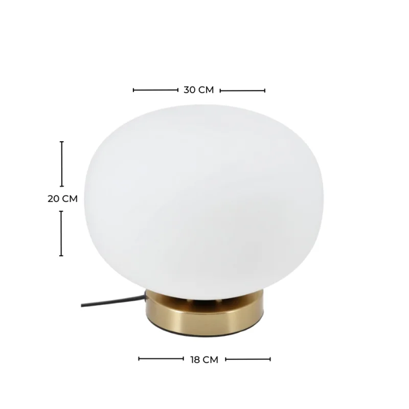 Lámpara de Mesa Norwood Dorada para Interior en Amarillo - Lámparas de mesa, Uruguay | Serlux, vista 4
