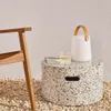 Luminaria de mesa exterior Dialma con asa marrón en Blanco - Lámparas de mesa, Uruguay | Kavehome, vista 2 de 7