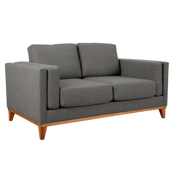 Sillón 2 Cuerpos Tela-premium Gris Luxor Premium Easy Clean Gris Osc en Gris - Sillones y sofás, Uruguay | Divino, vista 3