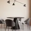 Mesa Wilshire de cristal templado y metal con acabado pintado negro Ø 120 cm en Negro - Mesas de comedor, Uruguay | Kavehome, vista 2 de 5