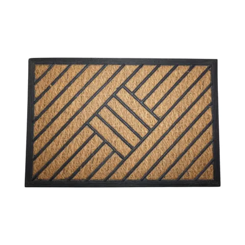 FELPUDO COCO/GOMA 40X60CM H.1CM LINEAS CRUZADAS - Textiles, Uruguay | Decohogar