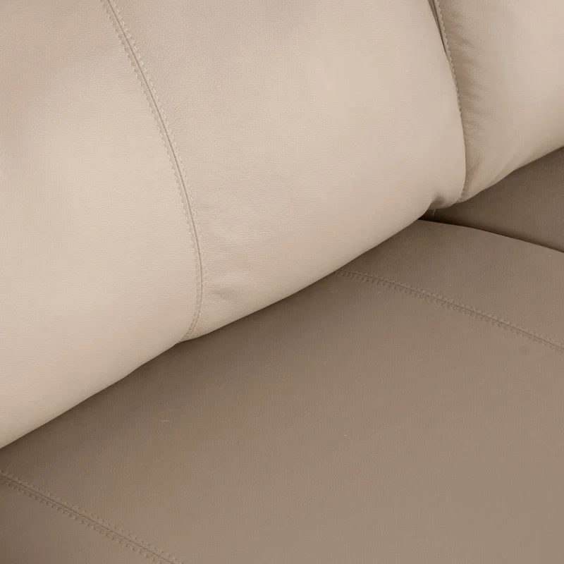 Sillón 2 Cuerpos Cuero-100-natural Marron Texas Avellana en Beige - Sillones y sofás, Uruguay | Divino, vista 4