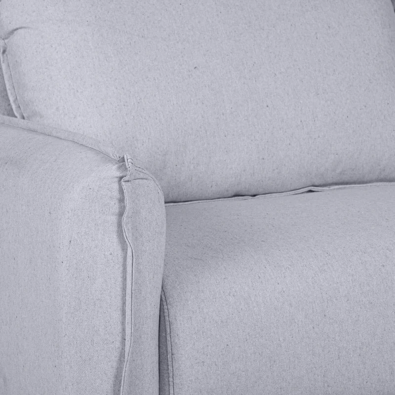 Sofá 3 Cuerpos Tela Gris Charlotte en Gris - Sillones y sofás, Uruguay | Divino, vista 6