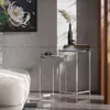 Conjunto Mesas Laterales Redondas Patas De Hierro Tapa Mdp Gris - Mesas de living, Uruguay | Lais Muebles, vista 2 de 4