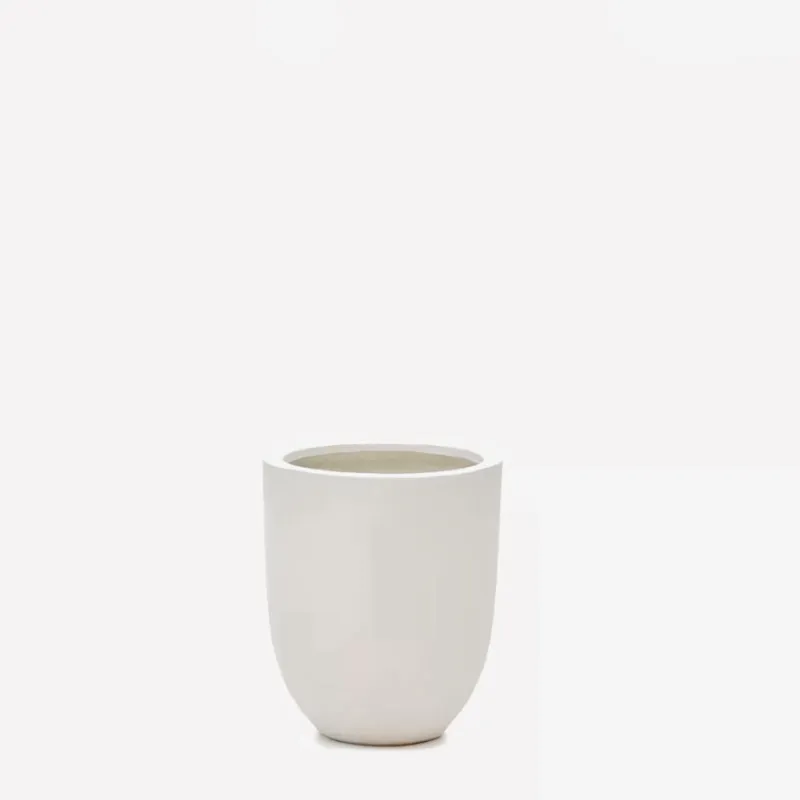 Macetero Aiguablava de cemento blanco Ø 39 cm en Blanco - Macetas, Uruguay | Kavehome
