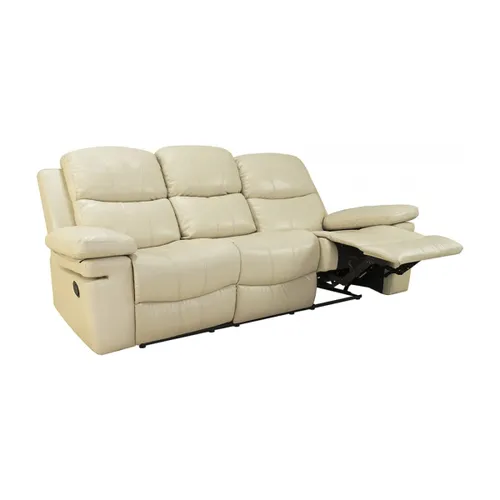 Sillón reclinable 3 cuerpos - Pu MR2138 - Crema en Beige - Sillones y sofás, Uruguay | Rústico Hogar