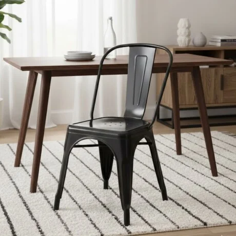 Silla Tolix - Negro en Negro - Sillas, Uruguay | La Cueva Muebles, vista 6