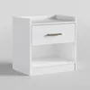 MESA DE LUZ CON 1 CAJON - COLOR BLANCA en Blanco - Mesas de luz, Uruguay | Champagne Home, vista 1 de 5
