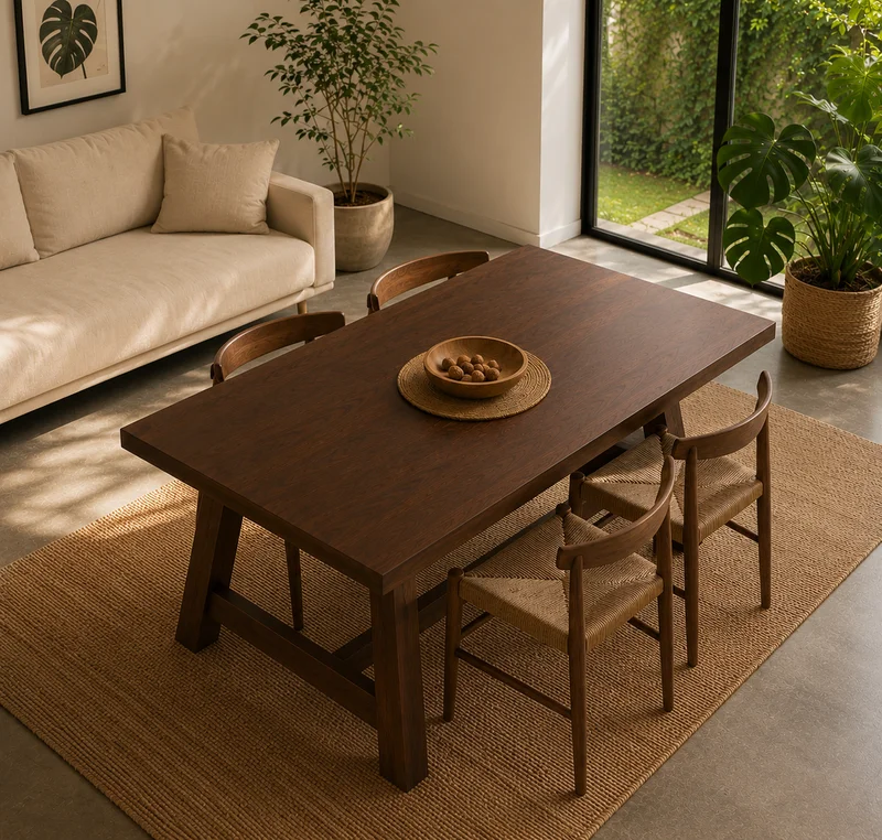Mesa comedor de madera de pino MILAN en Madera natural - Mesas de living, Uruguay | Simple Deco, vista 5
