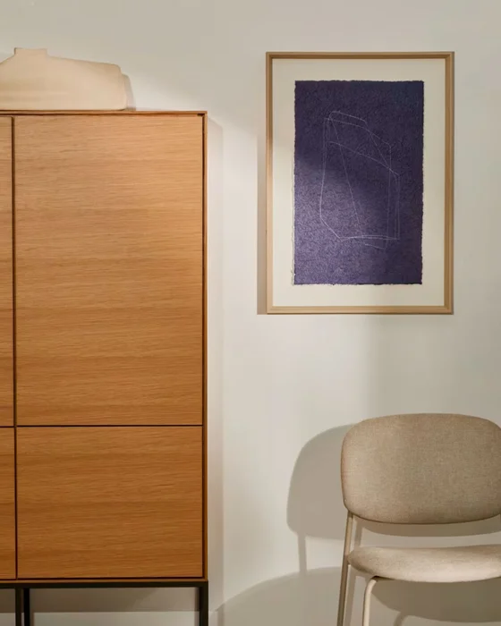 Cuadro Durkan de papel reciclado - azul 50 x 70 cm en Azul - Decoración de pared, Uruguay | Kavehome, vista 2