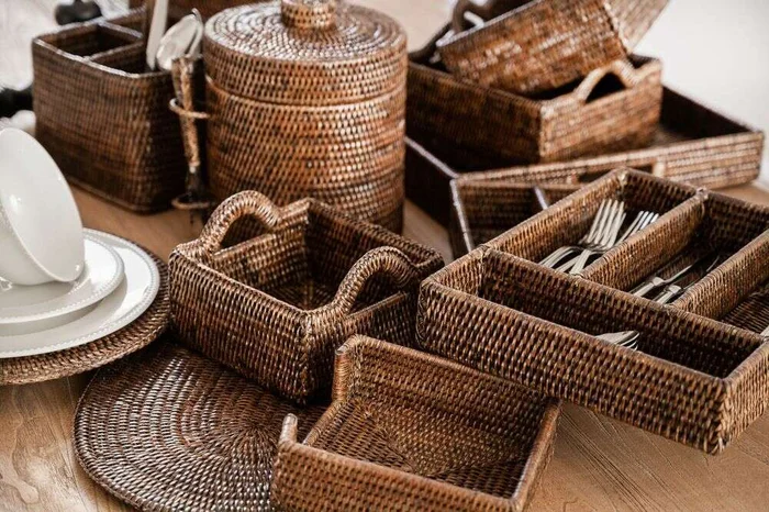 CESTO DE RATTAN - 17 X 17 CMS - Canastos, Uruguay | La Iberica, vista 3