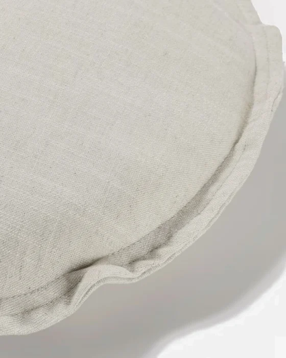 Almohadón Maelina blanco Ø 45 cm en Blanco - Textiles, Uruguay | Kavehome, vista 3