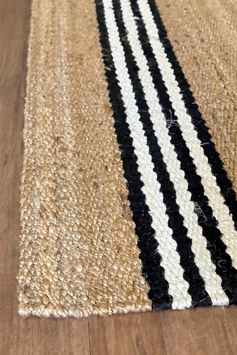 ALFOMBRA HAMPI JUTE 250X350 NATURAL BLACK - Alfombras, Uruguay | Vinibel, vista 4