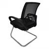 Silla de Escritorio Mallada Fija Negra en Negro - Escritorios y sillas de escritorio, Uruguay | Unilux, vista 6 de 8