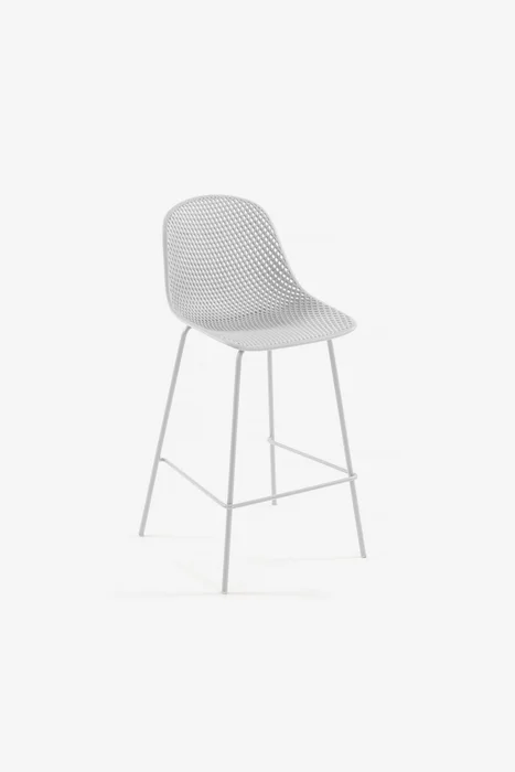 Taburete Quinby - blanco altura 75 en Blanco - Butacas, banquetas y puffs, Uruguay | Kavehome