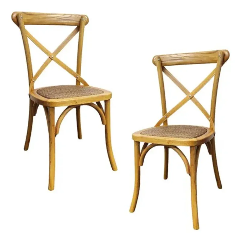 Promo 2 Sillas Vienesa en Madera natural - Sillas, Uruguay | La Cueva Muebles