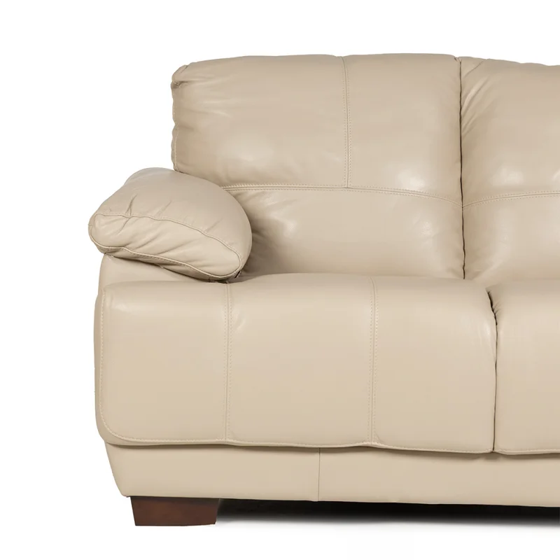 Sofá Tucson - Cuero Básico - 2 cuerpos - 519 (Beige) en Beige - Sillones y sofás, Uruguay | NYR, vista 3