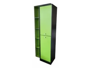 Biblioteca con repisa y 2 puertas Nogal/Negro en avena/blanco, avena/negro, negro/rojo, negro/azul, negro/verde - Bibliotecas, Uruguay | Quesal, vista 14