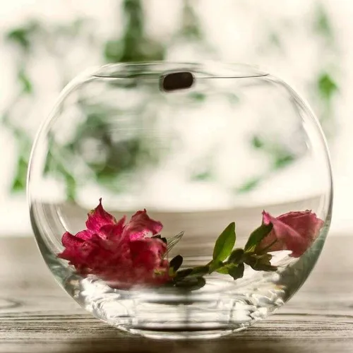 FLORERO PECERA DE CRISTAL BOHEMIA - 18 CM - Jarrones, Uruguay | La Iberica