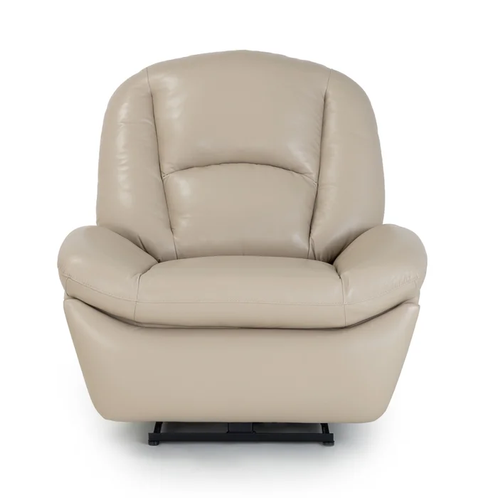 Butaca Cozy (Reclinable eléctrica) - Cuero Básico - 519 (Beige) en Beige - Butacas, banquetas y puffs, Uruguay | NYR, vista 3