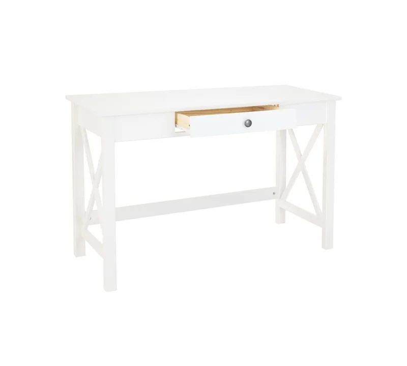 Escritorio 1 Cajón Dover Lover - Blanco en Blanco - Escritorios y sillas de escritorio, Uruguay | Rústico Hogar, vista 3