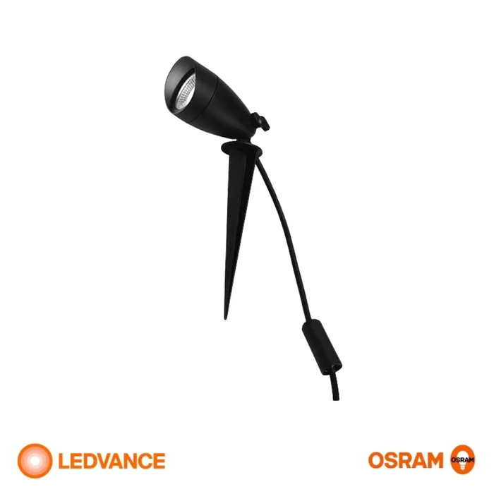 Luminaria Pincho 6W LEDVANCE OSRAM Luz Cálida en Negro - Lámparas de pie, Uruguay | Serlux