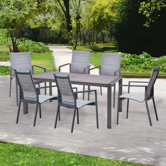 Conjuntos De Jardín 6 Sillas - Urbanite en Gris - Muebles para el exterior, Uruguay | Ecowood, vista 2