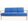 Sofá 3 cuerpos de madera maciza - Azul en Azul - Sillones y sofás, Uruguay | Nario Hogar, vista 3 de 3