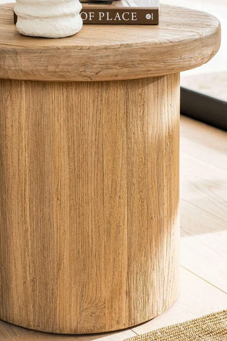 MESA DE COSTADO - OLMO ANTIGUO en Madera natural - Mesas de living, Uruguay | La Iberica, vista 3