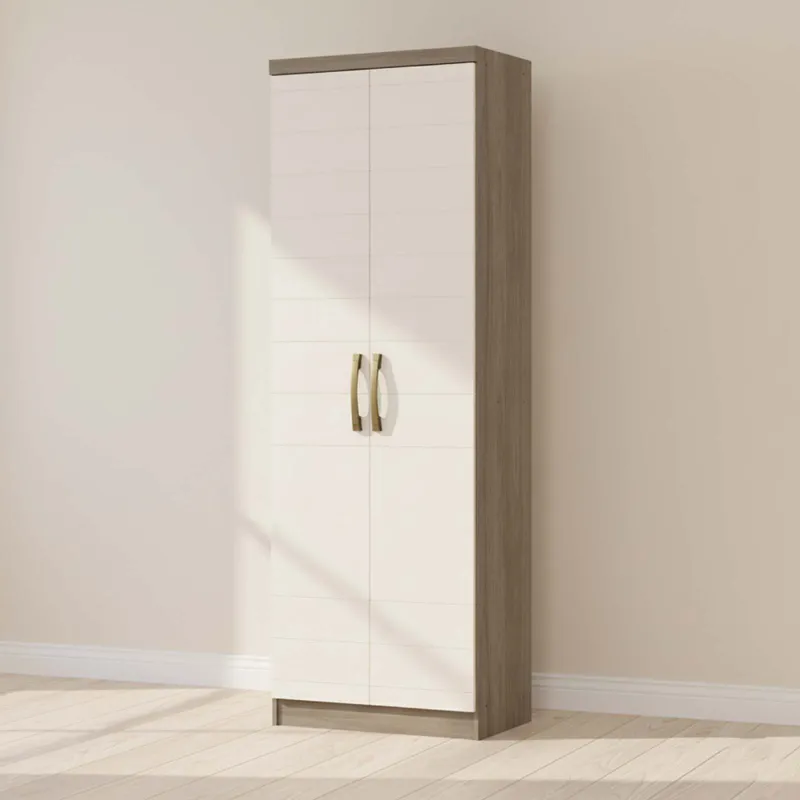 Placard Ropero 2 Puertas Mdp Marron Multiuso D110 en Multicolor - Roperos y placares, Uruguay | Divino