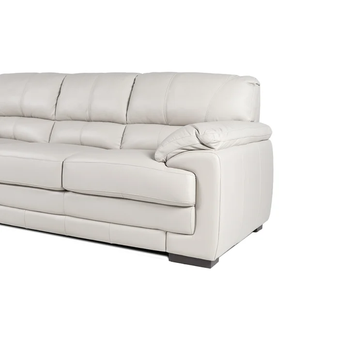Sofá Oxford - Cuero Básico - 3 cuerpos - Arena - (Preventa) en Beige - Sillones y sofás, Uruguay | NYR, vista 3