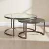 Mesa Ratona Metal-vidrio-y-madera Gris Silver Plata en PLATA - Mesas de living, Uruguay | Divino, vista 1 de 4