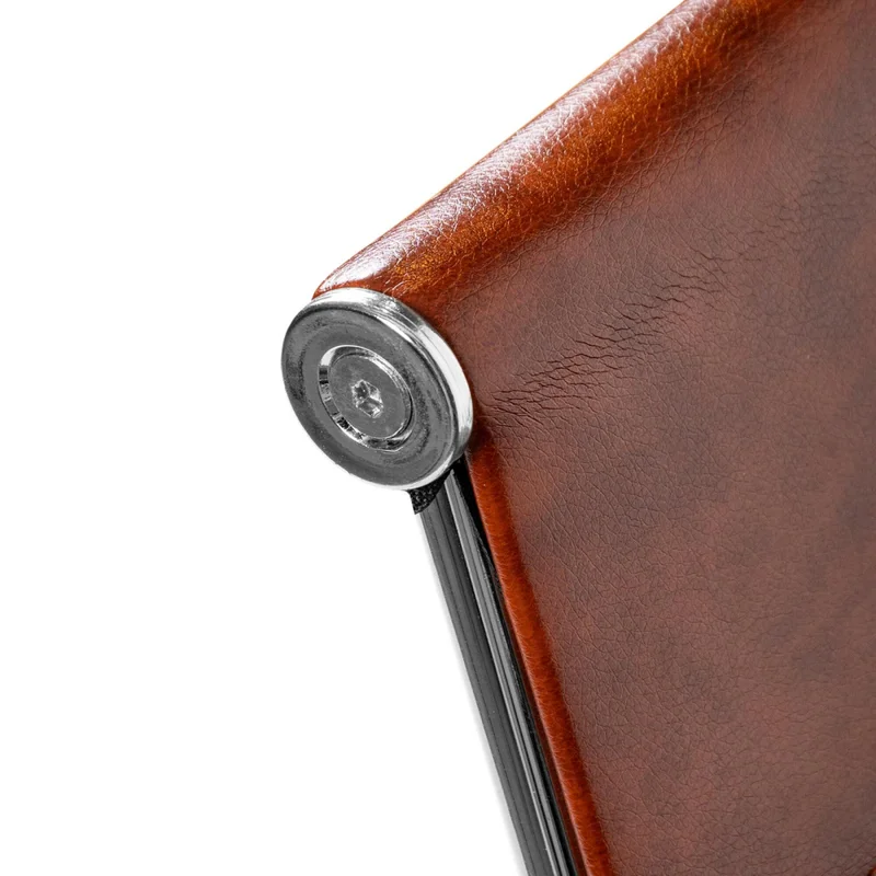 Silla De Escritorio Simil-cuero Marron D-101 en Marrón - Sillas de escritorio, Uruguay | Divino, vista 4