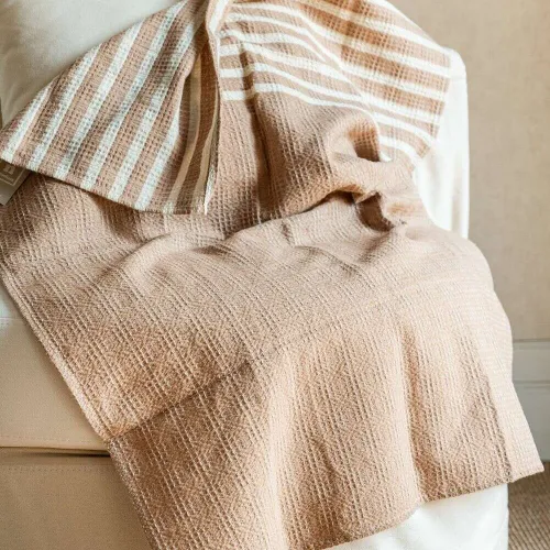 MANTA AUSTRIACA KIDS - RAYAS ROSA en Rosa - Textiles, Uruguay | La Iberica