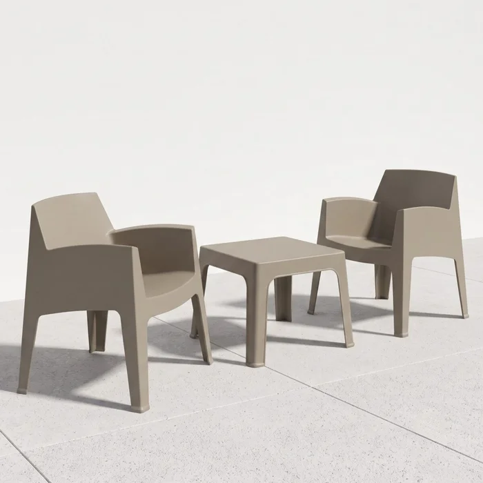 Set de Jardín Mesa + 2 sillas - Magna Master - Marrón en Marrón - Muebles para el exterior, Uruguay | Rústico Hogar, vista 3