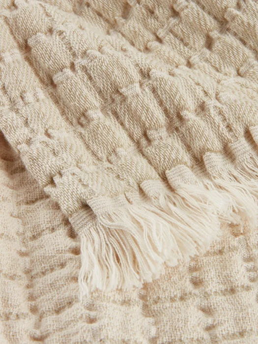Manta throw DVERGSYRE 130x170 beige en Beige - Textiles, Uruguay | JYSK, vista 2