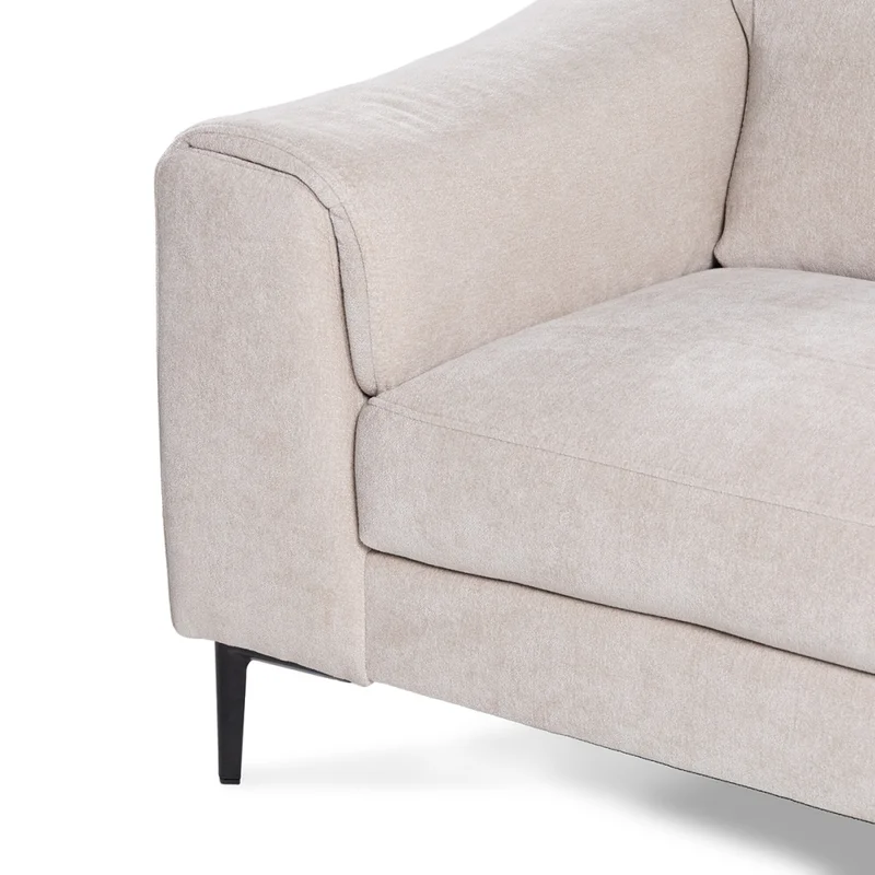 Sofá Hashtag - Tela Microfibra - 2 cuerpos - 6686-4 Beige en Beige - Sillones y sofás, Uruguay | Nyr, vista 4
