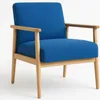 Sofá 1 cuerpo de madera maciza - Nogal claro en Azul - Sillones y sofás, Uruguay | Nario Hogar, vista 1 de 2