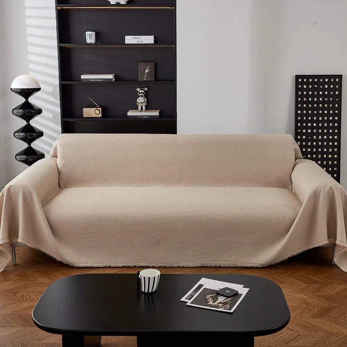 Manta sillón y cama 180x300cm - caqui en Caqui - Textiles, Uruguay | Buho Store, vista 2