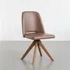 Silla De Oficina Madera-y-pu Marron Hera en Beige - Escritorios y sillas de escritorio, Uruguay | Divino, vista 1 de 6